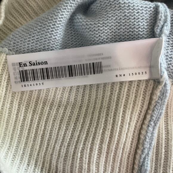 En Saison Ayden Sweater Top Ice Blue XS NWT - Picture 9 of 12
